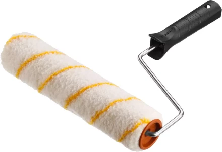 Валик малярный ЗУБР &quot;ОПТИМА -ГИРПАИНТ&quot;, все виды ЛКМ, для ровных поверхностей, полиэстр, ворс 12 мм, бюгель 6 мм, 40х180мм 03516-18 купить в Ижевске
