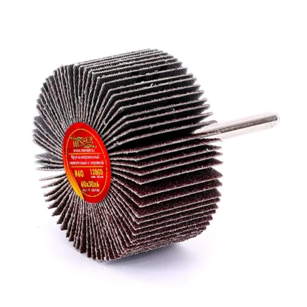 Круг MESSER шлифовальный лепестковый с оправкой (на шпильке) 60х30х6  #60 купить в Ижевске