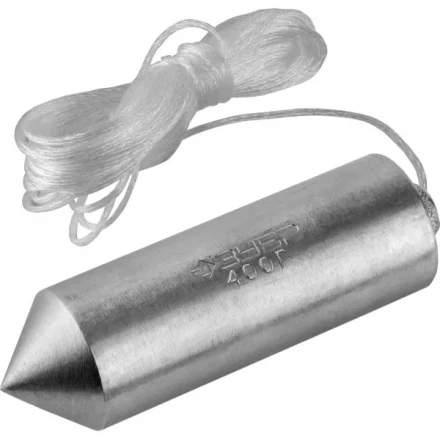 Отвес ЗУБР &quot;МАСТЕР&quot; строительный со шнуром, в пластиковом контейнере, 400 г 0636-400_z01 купить в Ижевске