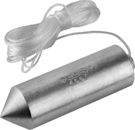 Отвес ЗУБР &quot;МАСТЕР&quot; строительный со шнуром, в пластиковом контейнере, 400 г 0636-400_z01 купить в Ижевске