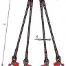 Строп канатный четырехветвевой 4СК 2 т L=7.5 м заплет купить в Ижевске