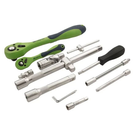 Набор инструментов 94 предмета, CrV, 1/2&quot;, 1/4&quot; Сибртех 13509 купить в Ижевске