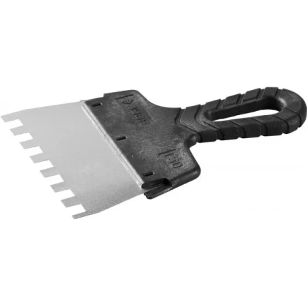 Шпатель ЗУБР &quot;МАСТЕР&quot; ФАСАДНЫЙ, нержавеющее полотно, 150мм, зуб 10х10мм 10078-15-10 купить в Ижевске