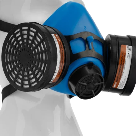 Полумаска изолирующая ИСТОК-300/400 со сменными комбинированными фильтрами А1Р1 892437 купить в Ижевске