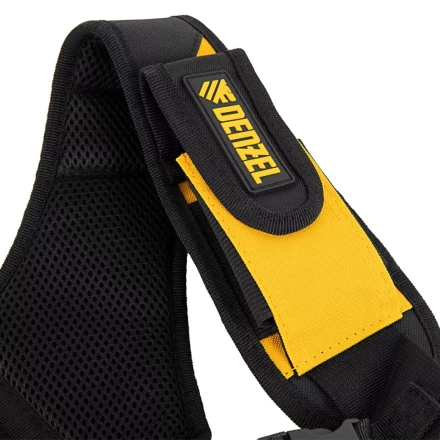 Пояс монтажника усиленный, с лямками, сумки поясные, держатель для молотка// Denzel 90290 купить в Ижевске