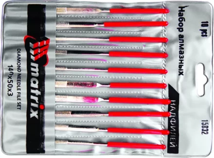 Набор надфилей алмазных 140х50х3 5 штук MATRIX 15830 купить в Ижевске