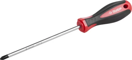 Отвертка ЗУБР &quot;МАСТЕР&quot;, Cr-v, эргономичная двухкомпонентная рукоятка, PH2x150мм 25062-2-150_z03 купить в Ижевске