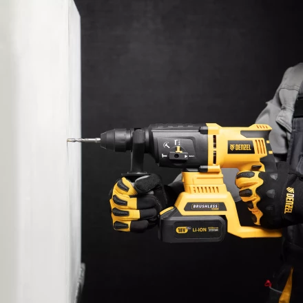 Бур по бетону Denzel, 6 x 110 мм, двойная спираль, три пылеотводящие кромки, 705005 купить в Ижевске