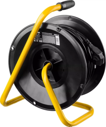 Удлинитель на катушке &quot;MS 207&quot;, 50 м, 2200 Вт, 4 гнезда, ПВС 2x0,75 мм2, STAYER 55073-50 купить в Ижевске