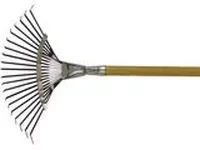 Грабли веерные 20 зубьев с черенком оксидированные плоский зуб  СИБРТЕХ Россия 61779 купить в Ижевске