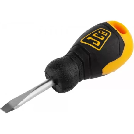 Отвертка JCB, хромомолибденовая сталь S2, двухкомпонентная рукоятка, магнитный наконечник, SL 6,5х40мм JSD012 купить в Ижевске