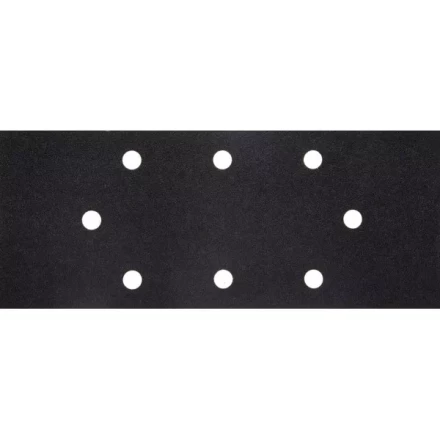 Лист шлиф. универсал. URAGAN &quot;Оптимален для твердых пород дерева&quot; 8 отверстий по линии, для ПШМ, P120, 93х230мм, 50шт 907-22102-120-50 купить в Ижевске