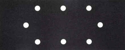 Лист шлиф. универсал. URAGAN &quot;Оптимален для твердых пород дерева&quot; 8 отверстий по линии, для ПШМ, P120, 93х230мм, 50шт 907-22102-120-50 купить в Ижевске