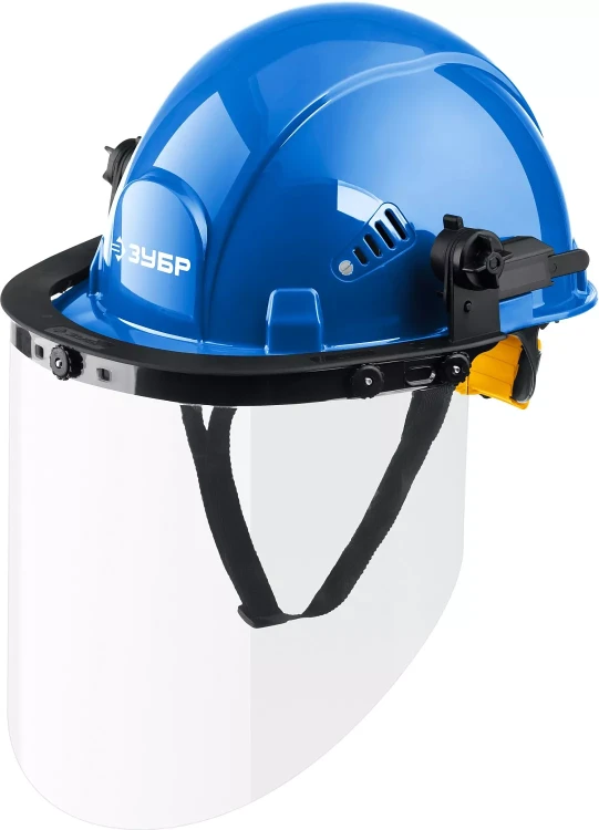 ЗУБР ЗАСЛОН, экран 220 х 385 мм, поликарбон 2 мм, защитный лицевой щиток для крепления на каске, Профессионал (110853) купить в Ижевске