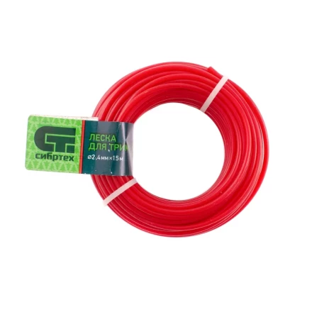 Леска для триммера круглая, 2.4 мм х 15 м, Россия Сибртех 961475 купить в Ижевске