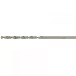 Сверло по металлу 5,0 х 132 мм полированное удлиненное HSS 10 штук цилиндрический хвостовик MATRIX 715050