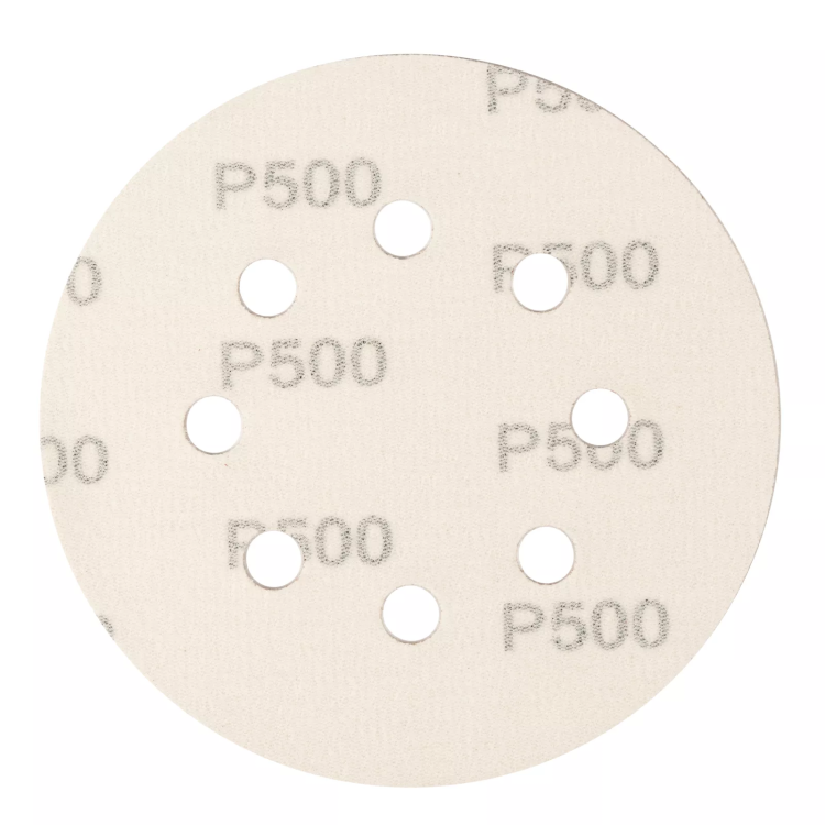 Круг абразивный на ворсовой подложке под "липучку", перфорированный, P 500, 125 мм, 5 шт Сибртех 738157 купить в Ижевске