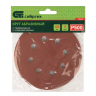 Круг абразивный на ворсовой подложке под "липучку", перфорированный, P 500, 125 мм, 5 шт Сибртех 738157 купить в Ижевске