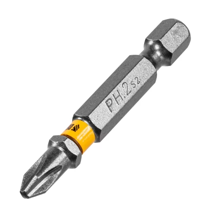 Бита PH2х25, сталь легированная S2, 20 шт., пластиковая коробка, , Е 6,3 Denzel 11681 купить в Ижевске