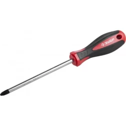 Отвертка ЗУБР "МАСТЕР", Cr-v, эргономичная двухкомпонентная рукоятка, PH3x150мм 25062-3-150_z03