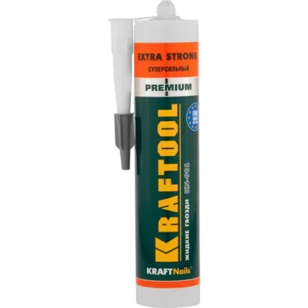 Клей монтажный KRAFTOOL KraftNails Premium KN-901, сверхсильный универсальный, для наружных и внутренних работ, 310мл 41343_z01 купить в Ижевске