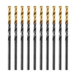 Сверло по металлу, 2,5 мм, HSS-Tin, Golden Tip, 10 шт. Denzel 717204