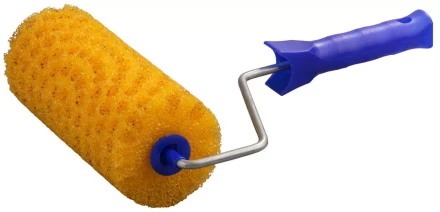 Валик &quot;СТРУКТУРНЫЙ ПОРОЛОН В ГОРОШЕК&quot; малярный в сборе, бюгель 6мм, 80x180мм, STAYER Profi 0367-18 купить в Ижевске