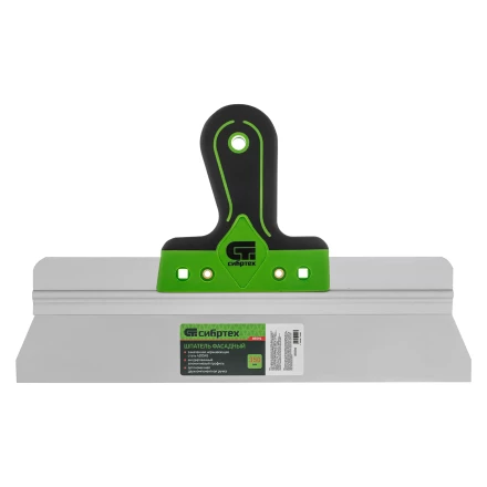 Шпатель фасадный, нержавеющая сталь 420S45, 350 мм, 2-компонентная ручка Сибртех 85594 купить в Ижевске