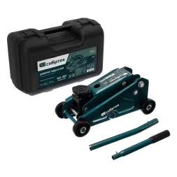 Домкрат гидравлический подкатной Сибртех 50837, 2,5 т, 148-387 мм, в пласт. кейсе