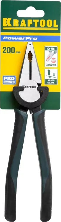 Плоскогубцы KRAFTOOL "PowerPro" комбинированные, CrMo-сталь, покрытие оксидированное с полировкой, 200мм 22001-1-20_z01 купить в Ижевске