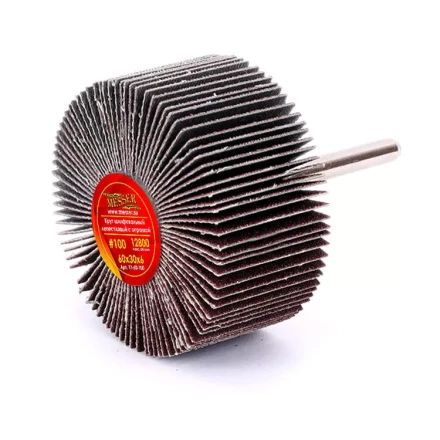 Круг MESSER шлифовальный лепестковый с оправкой (на шпильке) 60х30х6  #100 купить в Ижевске