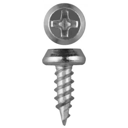 Саморезы ЗУБР оцинкованные, для крепления лист. металла до 0.9мм, полуцилиндр. головка, 3.5x11мм, 85шт 4-300127-35-11 купить в Ижевске