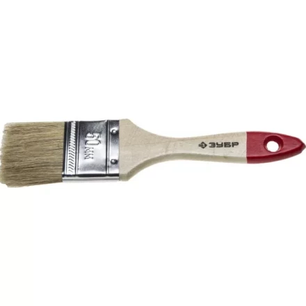 Кисть плоская ЗУБР "УНИВЕРСАЛ СТАНДАРТ ", натуральная щетина, деревянная ручка, 50мм 4-01001-050 купить в Ижевске