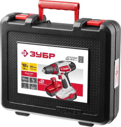 Дрель-шуруповерт 2 АКБ ЗДА-12-2 КИН серия МАСТЕР купить в Ижевске