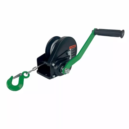 Лебедка ручная барабанная с тормозом HITCH HWB 500 500 кг канат 10 м (SZ073180) купить в Ижевске