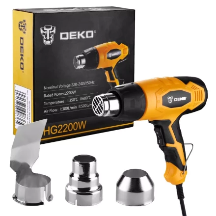 Фен строительный DEKO HG2200W, 063-4200 купить в Ижевске