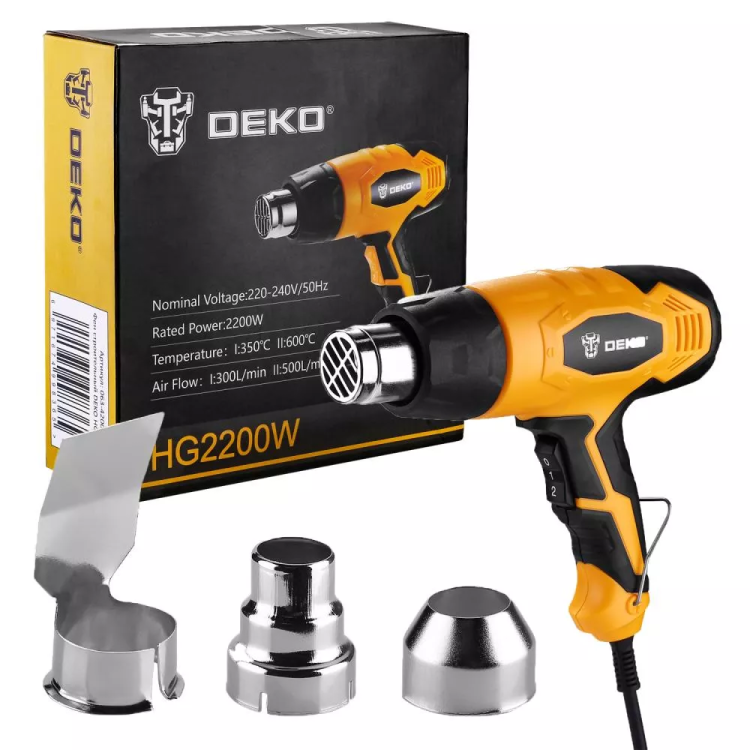 Фен строительный DEKO HG2200W, 063-4200 купить в Ижевске