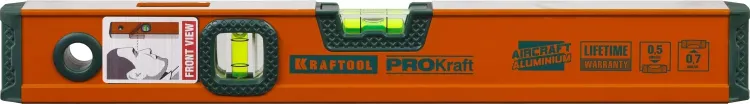 Уровень KRAFTOOL алюминиевый, 2 глазка, 40см 34721-040_z01 купить в Ижевске