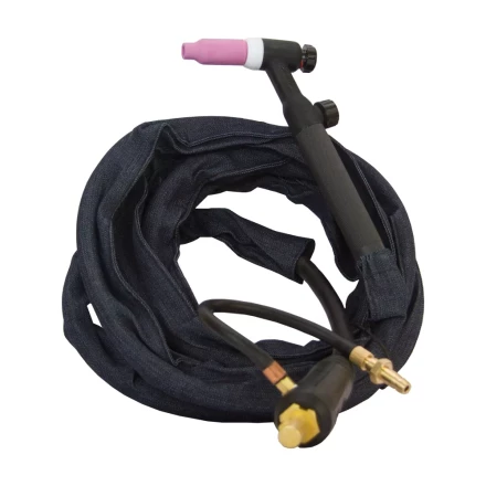 Горелка SRT-17V 4м 35мм2 комплект - цанга 1,6 2,0 2,4 сопло №4 5 6 FoxWeld купить в Ижевске