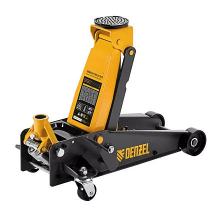 Домкрат гидравлический подкатной 3 т, с фиксатором, быстрый подъем, 135-480 мм, профессиональный Denzel 51138 купить в Ижевске