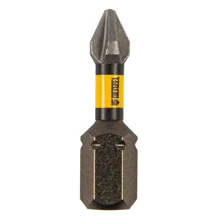 Бита IMPACT, PH1x25 мм, лазерная обработка шлица, сталь S2, 10 шт., Е 6,3 Denzel 11684 купить в Ижевске