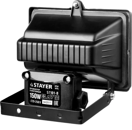 Прожектор STAYER "MASTER" MAXLight галогенный, с дугой крепления под установку, черный, 150Вт 57101-B купить в Ижевске