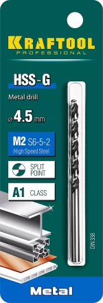 Сверла по металлу HSS-G Оберон 29651-4.5 купить в Ижевске