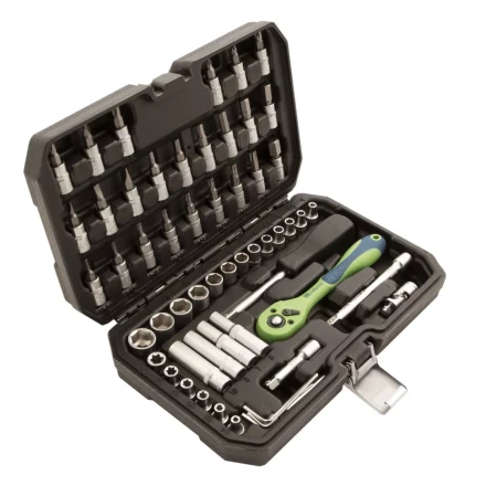 Набор инструментов 56 предметов, CrV, 1/4&quot; Сибртех 13525 купить в Ижевске