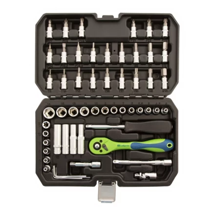 Набор инструментов 56 предметов, CrV, 1/4&quot; Сибртех 13525 купить в Ижевске