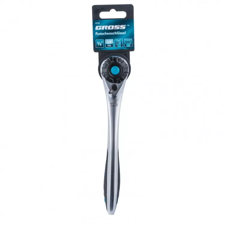 Ключ трещоточный 120 зубьев 3/8" Gross 14136 купить в Ижевске