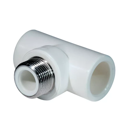 Тройник комб. PP-R НР 25мм х 3/4 белый (25/100) 45456 купить в Ижевске