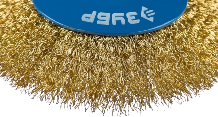 ЗУБР &quot;ПРОФЕССИОНАЛ&quot;. Щетка коническая для УШМ, витая латунированная стальная проволока 0,3мм, 100ммхМ14 35267-100_z02 купить в Ижевске