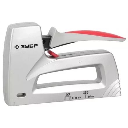 Степлер ЗУБР , пластинчатая пружина, литой корпус, 2 в 1, тип53: 6-14мм, тип 300: 16мм 31503_z01 купить в Ижевске