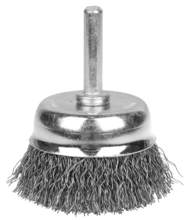 ЗУБР &quot;ЭКСПЕРТ&quot;. Щетка чашечная для дрели, витая стальная проволока 0,3мм, 75мм 35253-075_z01 купить в Ижевске